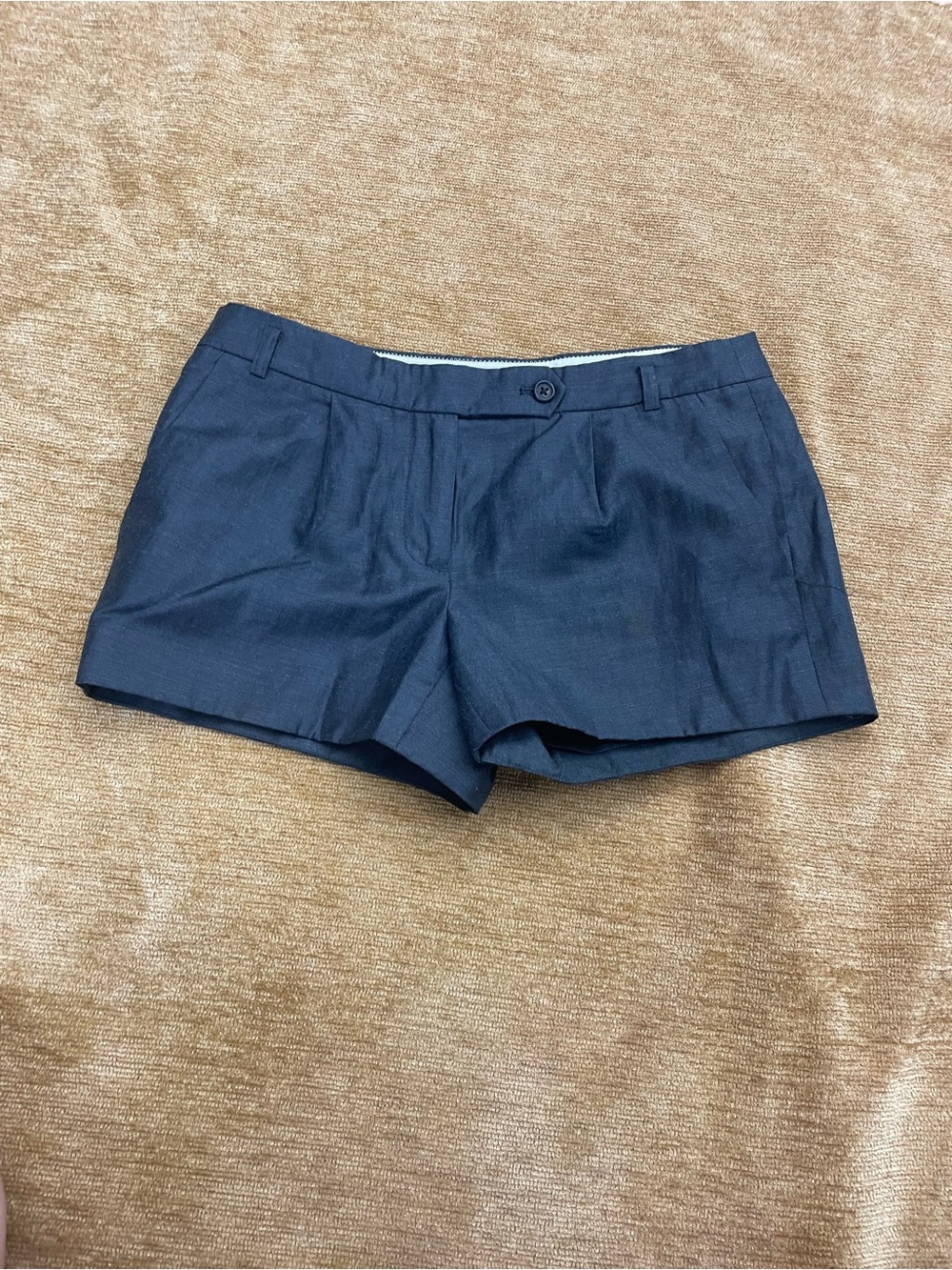 J. Crew Short Tailored, size 2, dark gray, wool/linen blend mid rise Shorts